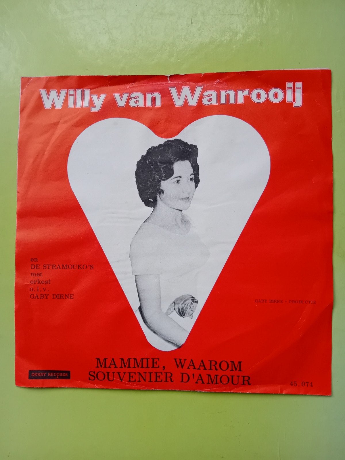 Willy van Wanrooij - Mammie, Waarom? / Souvenir D'Amour, Gebruikt, Overige formaten, Ophalen of Verzenden, Fotohoes