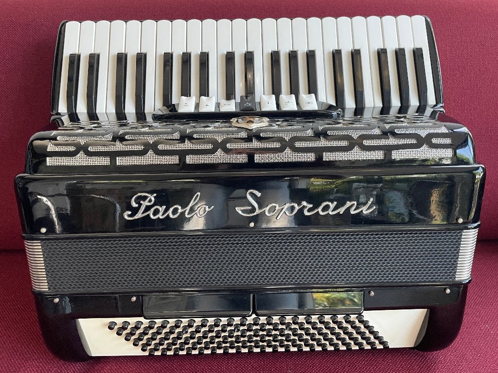 Italiaanse Paolo Soprani Professional accordeon . 120 bas ., Overige merken, Met koffer, Zo goed als nieuw, 120-bas