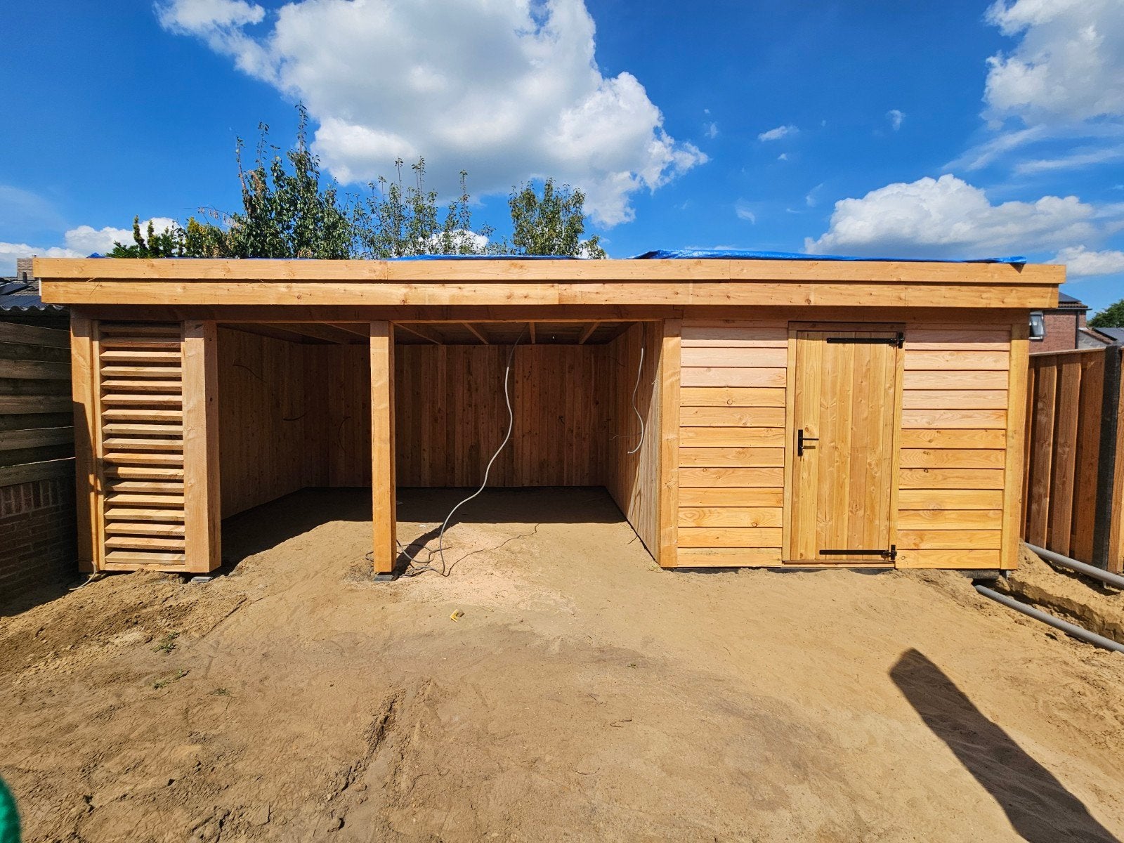 Overkappingen, tuinhuis, carporte, schuur, schutting, Ophalen, Nieuw, Hout, Containerberging