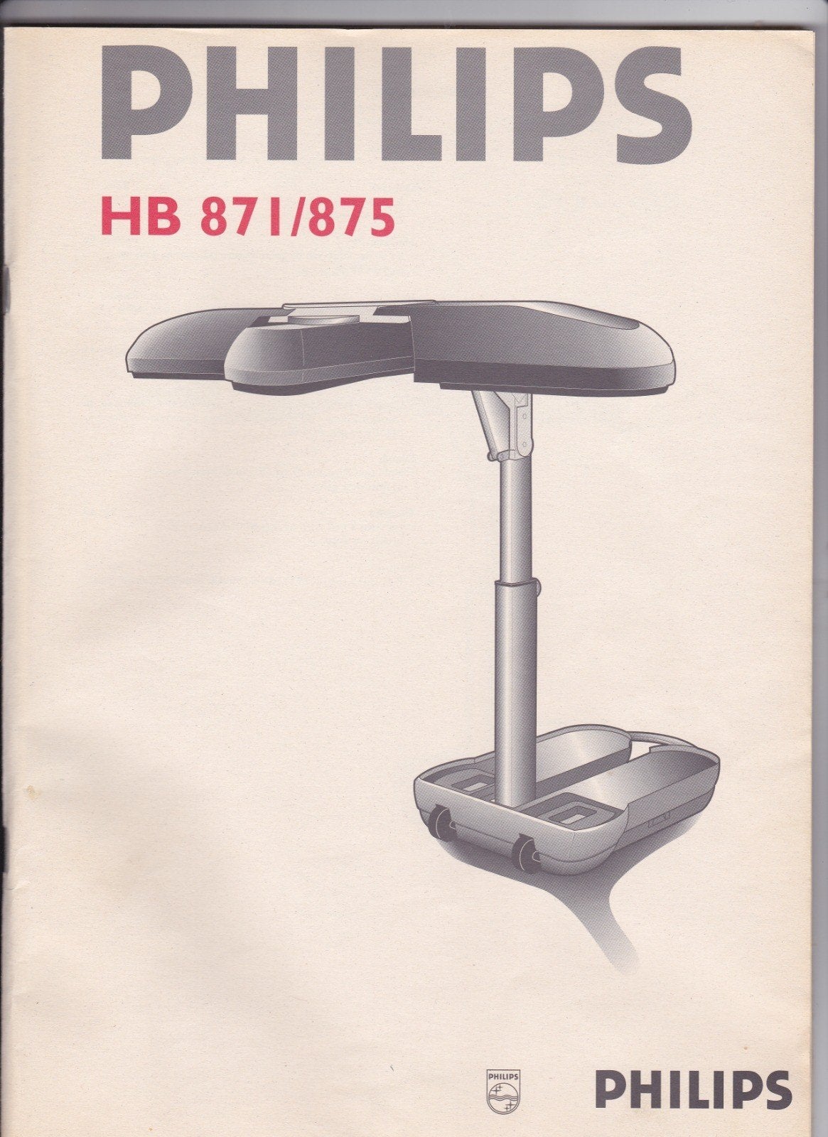 Philips Sun & Relaxmobile HB 875 Zonnebank, Ophalen, Zo goed als nieuw, Zonnebank dubbelzijdig, Minder dan 10 lampen
