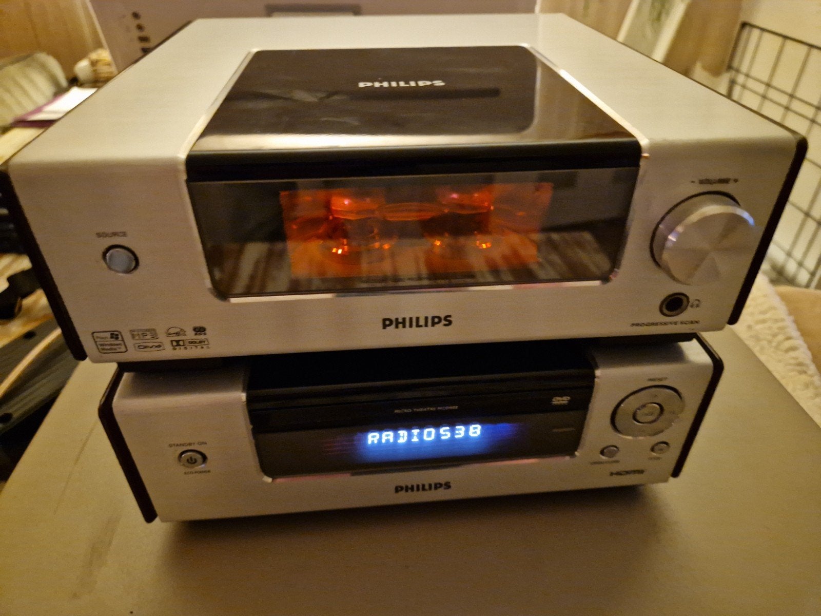 Philips MCM9000 12 Microset met buizenversterker uniek, Philips, Ophalen of Verzenden, Zo goed als nieuw, Tuner of Radio