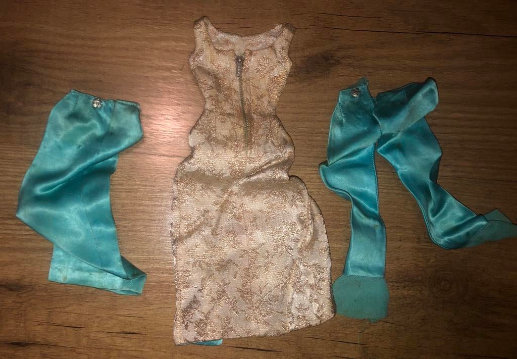 Vintage Barbie kleding Evening Gala Dress #1660, Ophalen of Verzenden, Gebruikt, Barbie