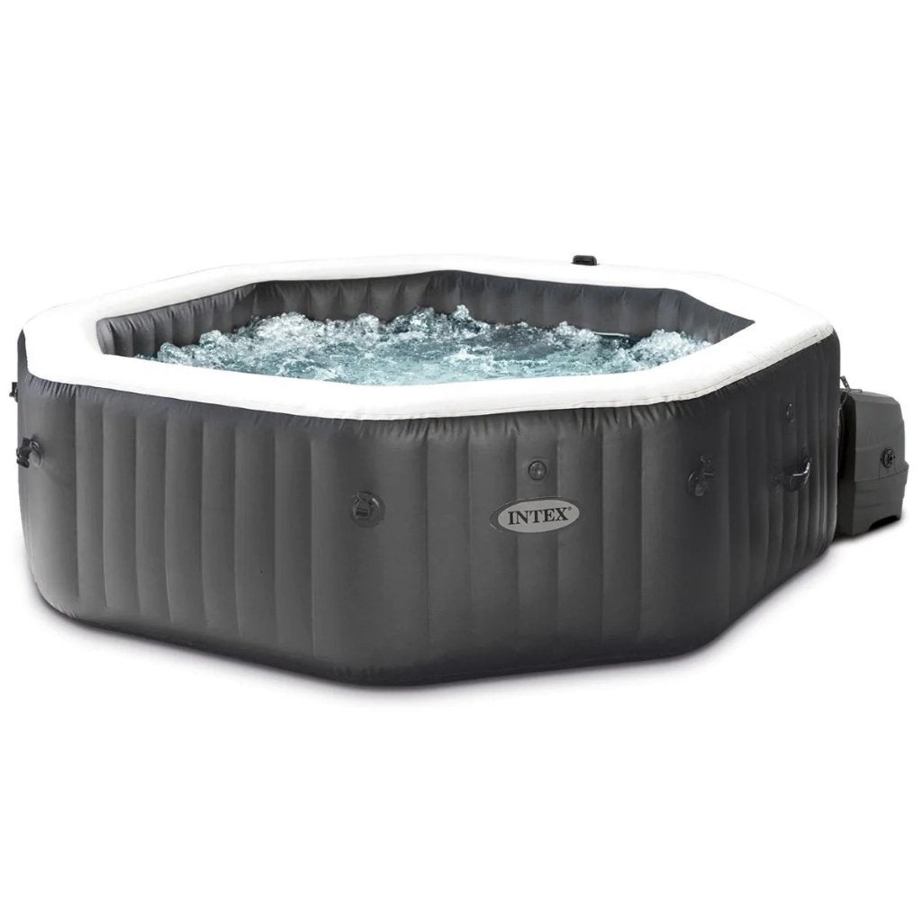 Intex Jet en Bubbelbad Octagon Deluxe 6 persoons, Ophalen, Zo goed als nieuw, Afdekzeil, Opblaasbaar