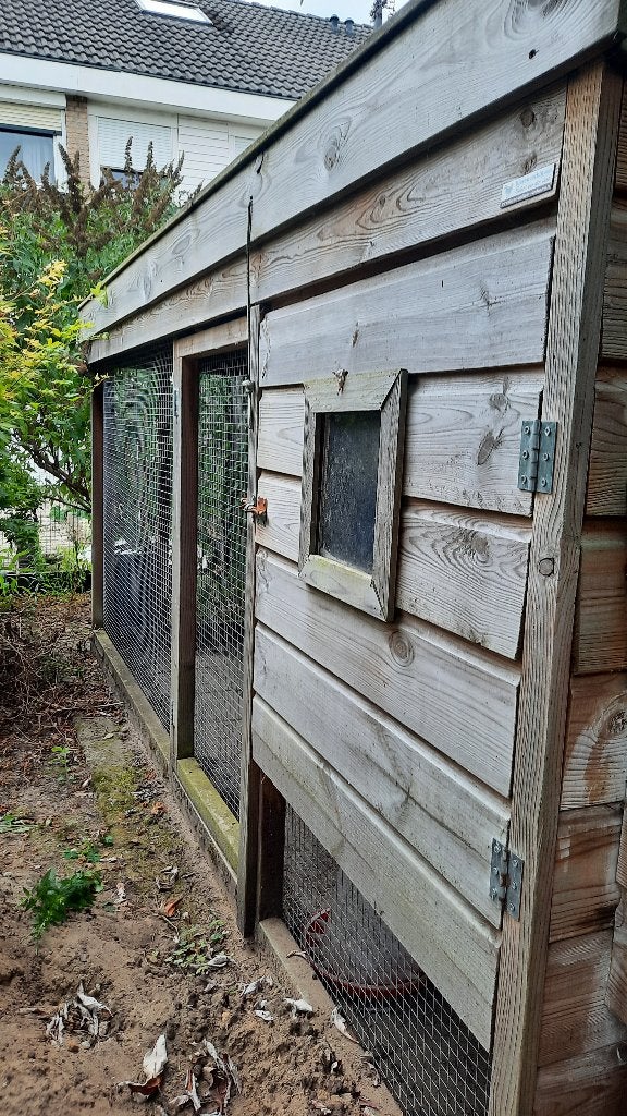 kippenhok met vaste ren, Dieren en Toebehoren, Pluimvee | Toebehoren, Ophalen, Gebruikt, Kippenhok of Kippenren