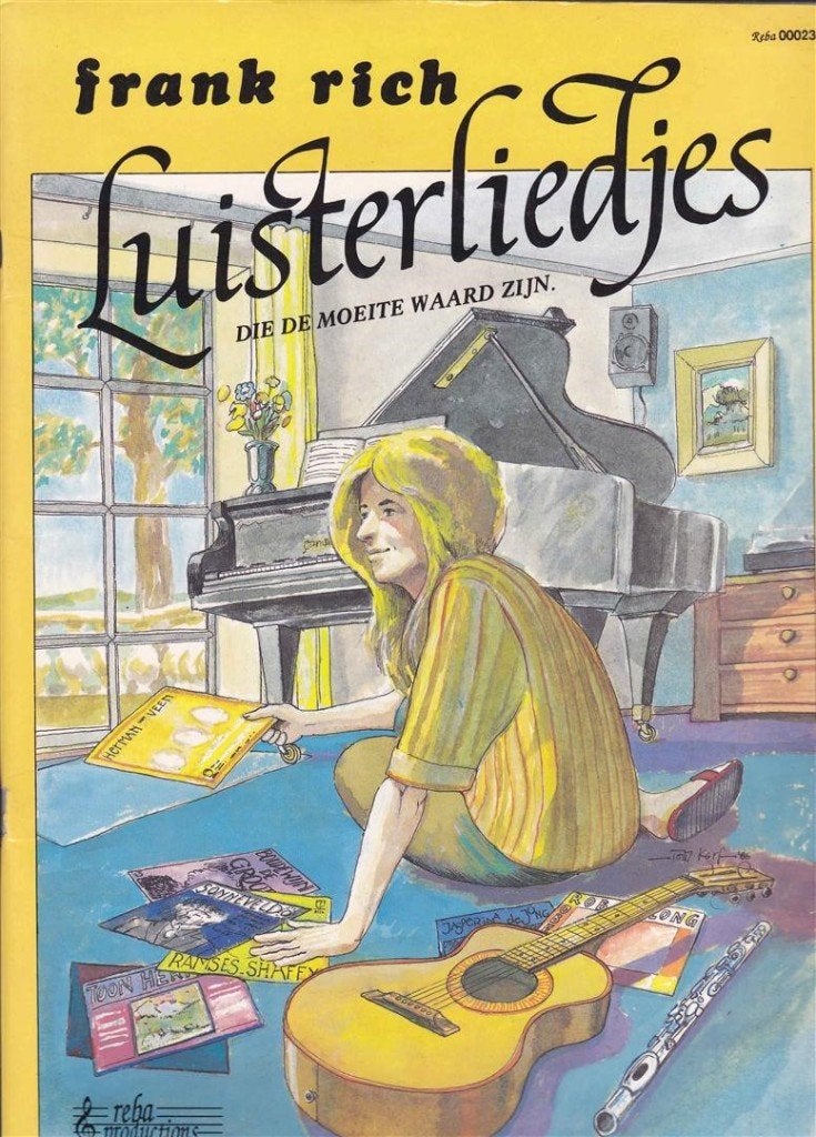 Luister Liedjes Frank Rich  net onbeschreven boek, Verzenden, Artiest of Componist, Populair, Gitaar