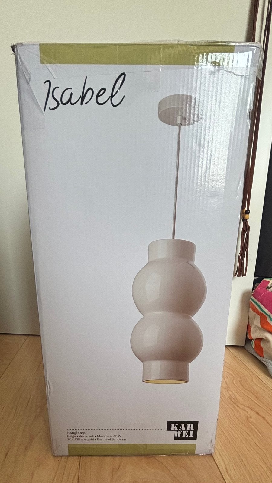 Hanglamp Isabel Karwei, Huis en Inrichting, Lampen | Hanglampen, Ophalen of Verzenden, Nieuw