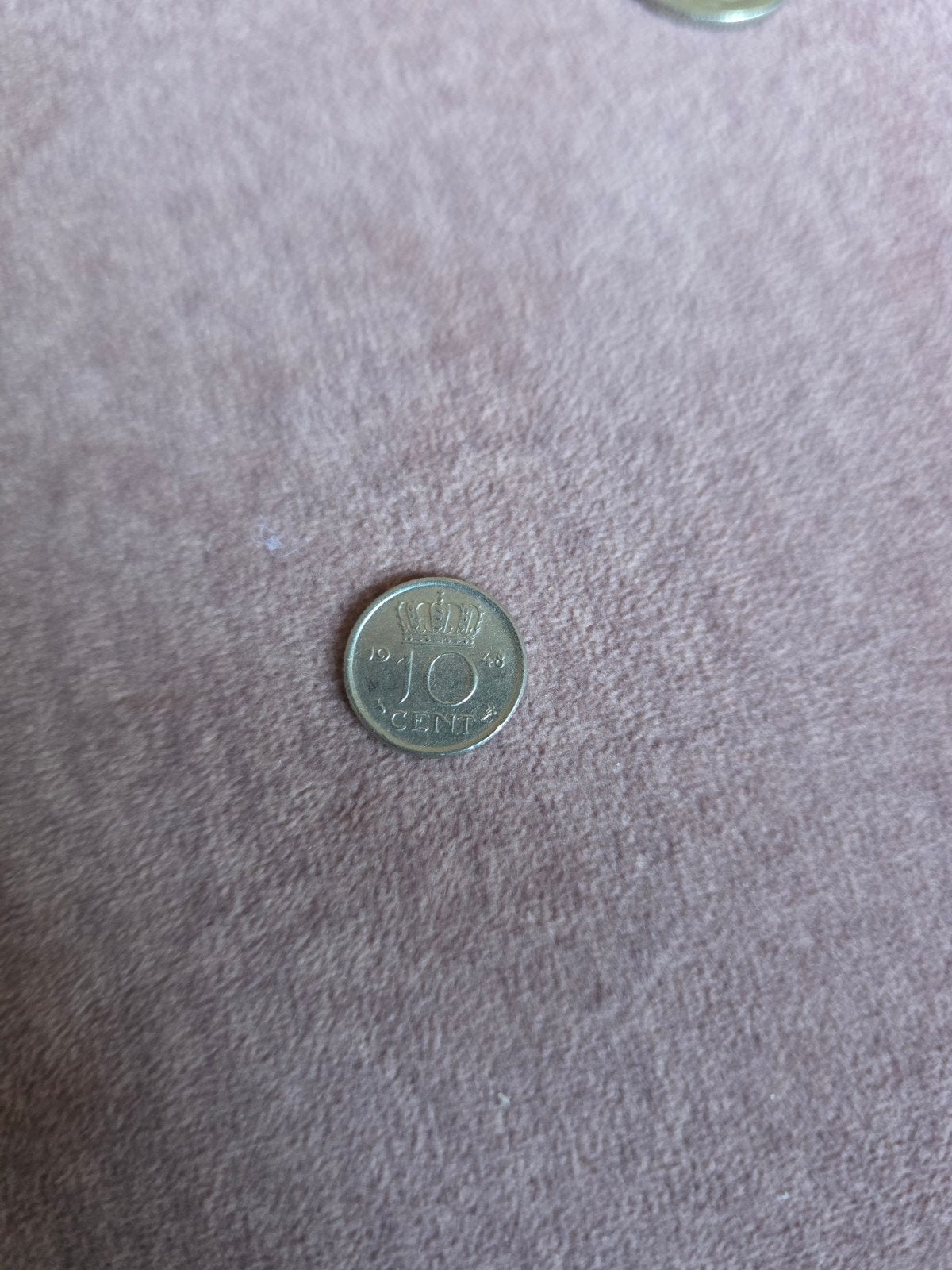 Nederlandse 10 cent munt uit 1948, Ophalen of Verzenden, Koningin Wilhelmina, 10 cent, Losse munt