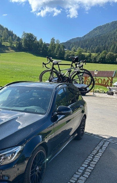 fietsendrager (achterklepdrager), Brede banden, Zo goed als nieuw, 2 fietsen, Achterklepdrager