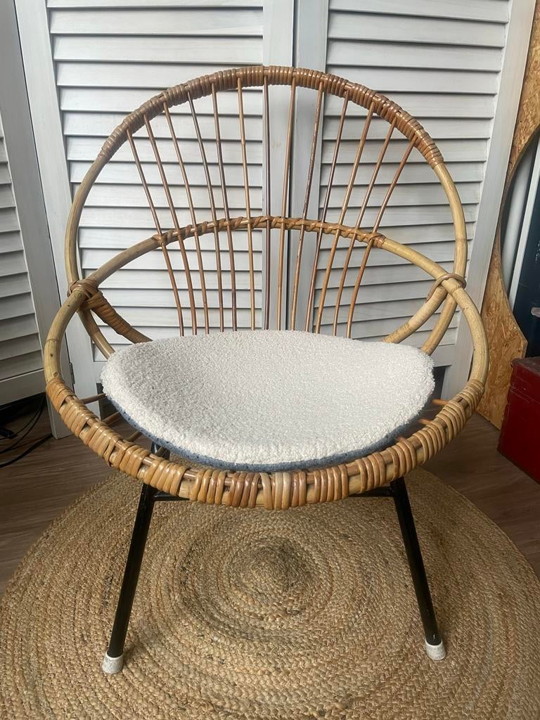 Vintage rotan stoel, Ophalen