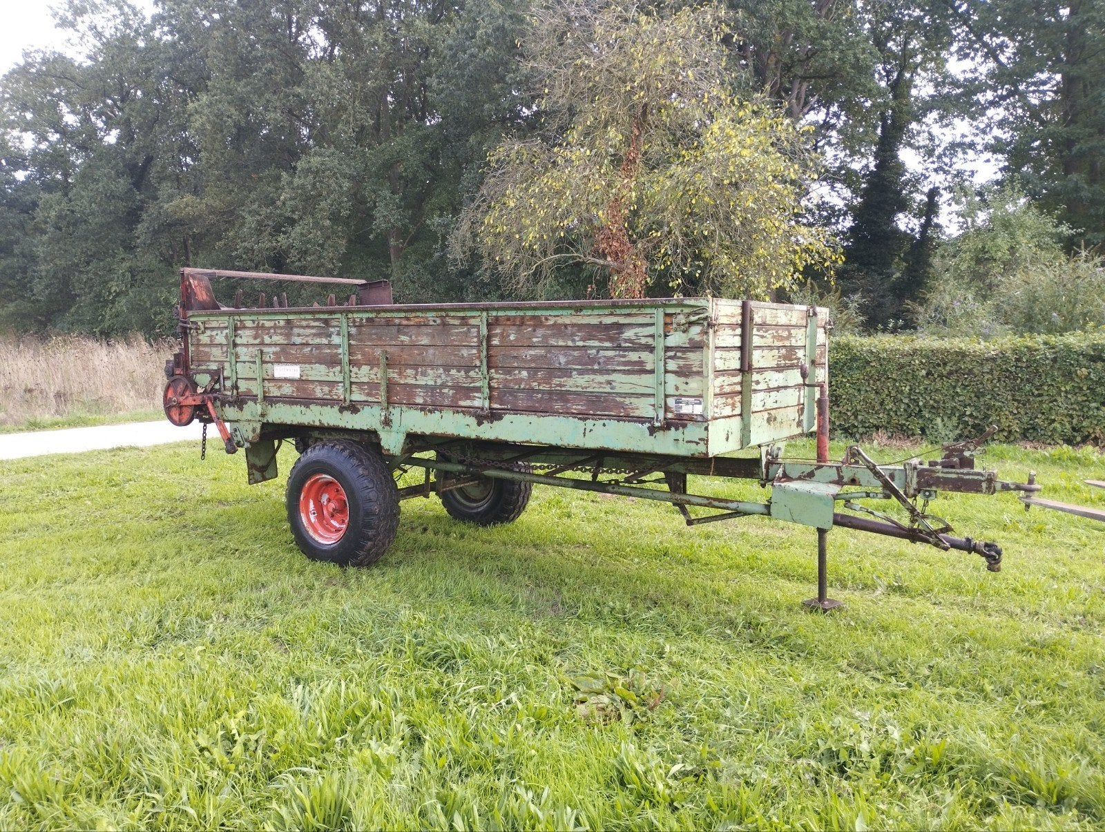 H. Schweren mestverspreider mestwagen, Ophalen