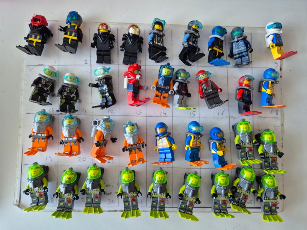 Lego adv28 duikers city vintage poppetjes brandweer atlantis, Ophalen of Verzenden