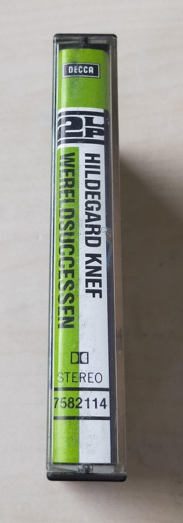 Hildegard Knef - Wereldsuccessen Cassette MC, Gebruikt, 1 bandje, Ophalen of Verzenden, Decca
