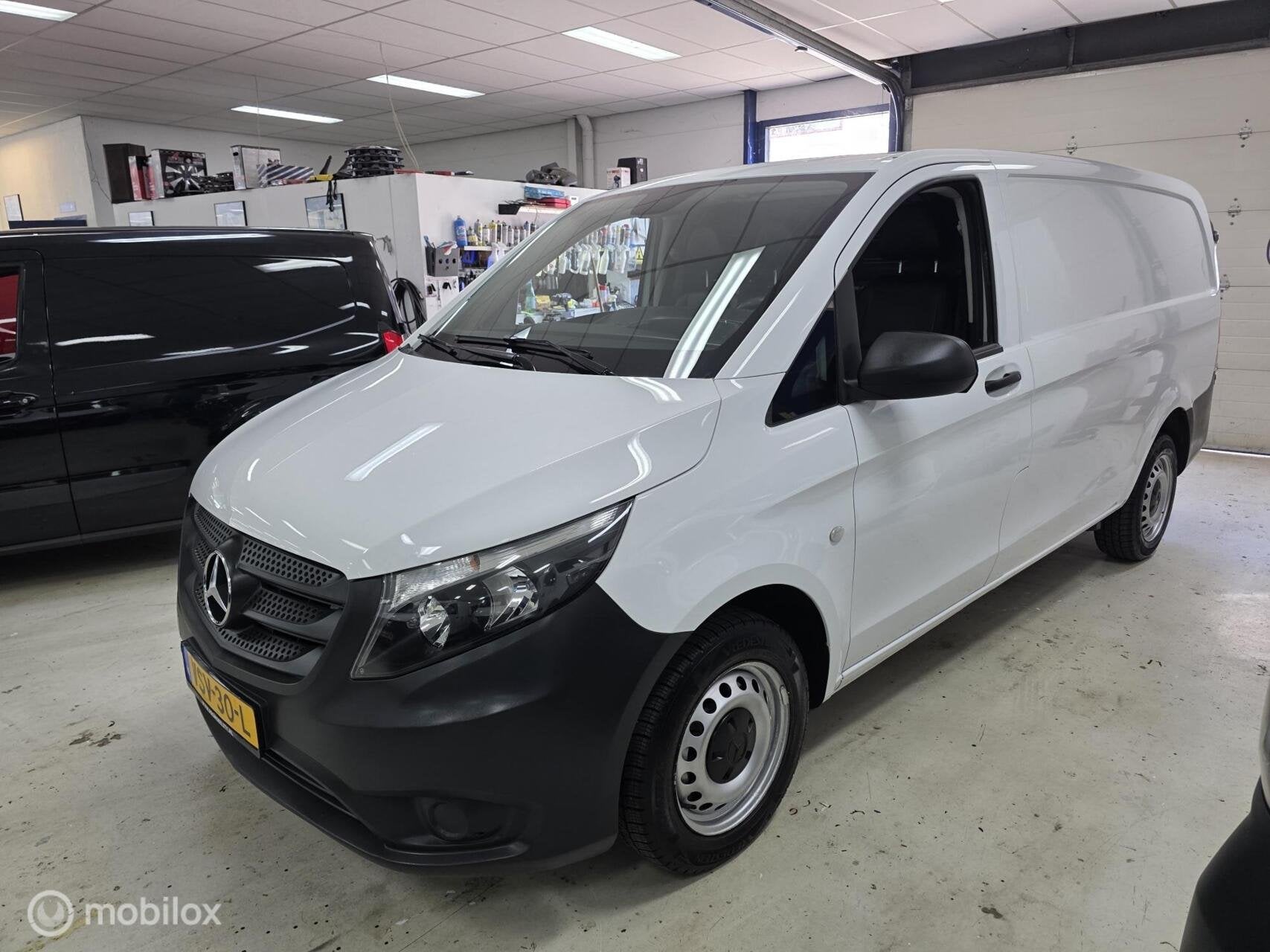 Mercedes Vito 111 CDI lang airco cruise, Gebruikt, 4 cilinders, 2000 kg, Wit