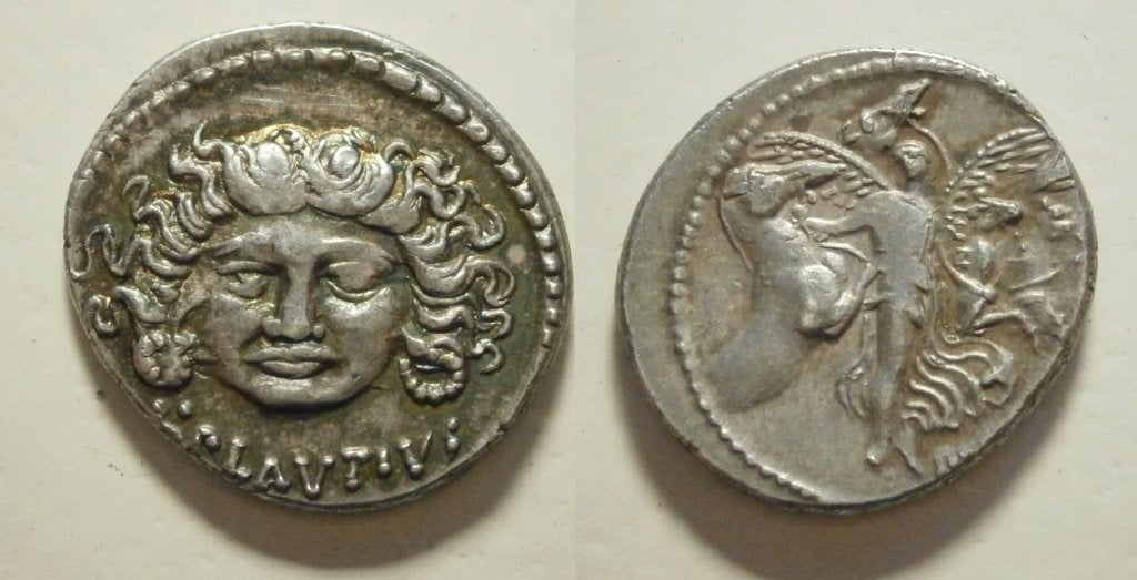 Romeinse Republiek - 47 BC Plautius Plancus denarius, Postzegels en Munten, Munten | Europa | Niet-Euromunten, Ophalen of Verzenden