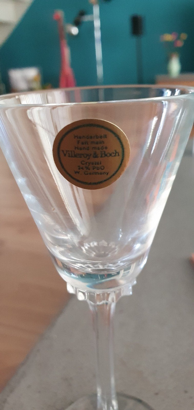 Set van 6 Villeroy & Boch loodkristal glazen (handgemaakt), Ophalen