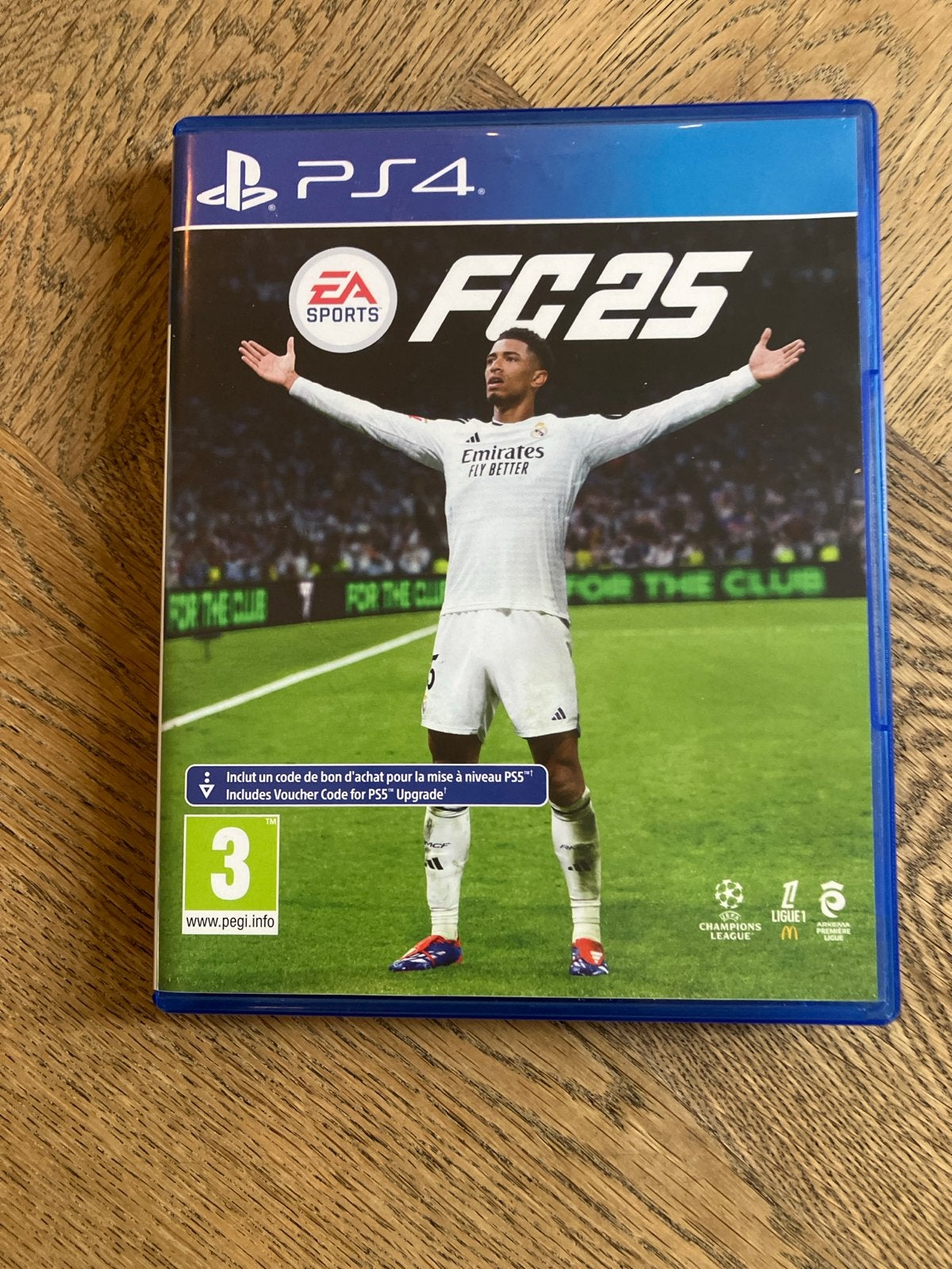 FC25 PS4 met gratis PS5 upgrade code, Eén computer, Ophalen of Verzenden, Zo goed als nieuw, Sport