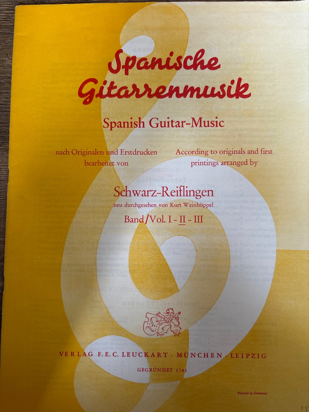 Spaanse Gitaarmuziek - Schwarz-Reiflingen (Band I-III), Klassiek, Ophalen of Verzenden, Thema, Gitaar