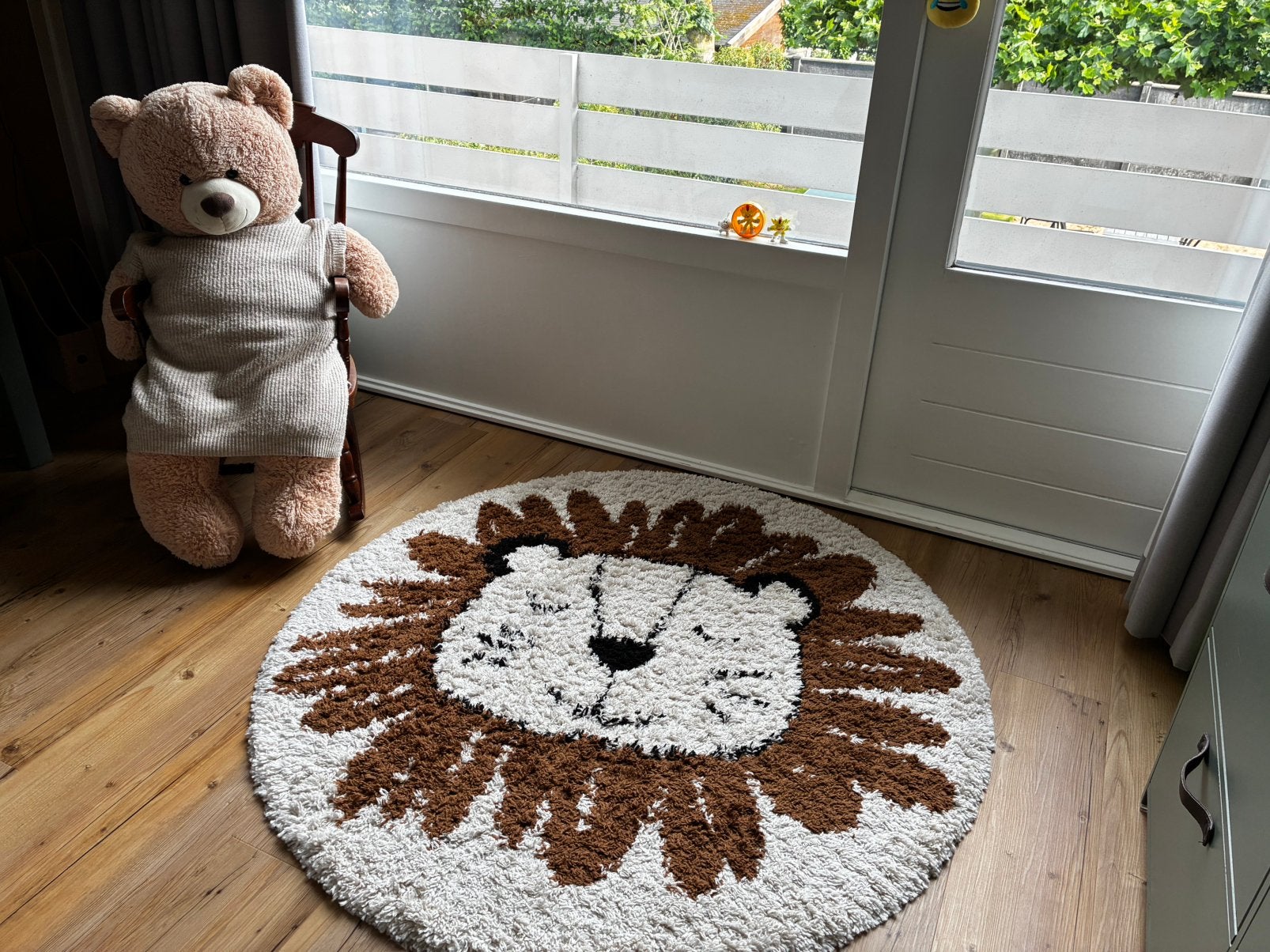 Kleed kinderkamer La Redoute 120x120, Ophalen, Gebruikt, Rond, Bruin