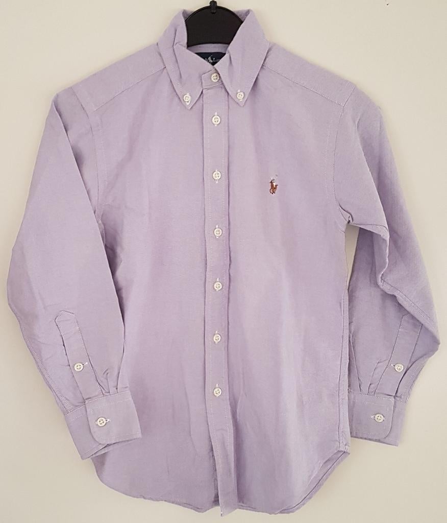 Maat 116 Ralph Lauren oxford overhemd NIEUW (0437) a, Overhemd of Blouse, Nieuw, Ophalen of Verzenden, Jongen