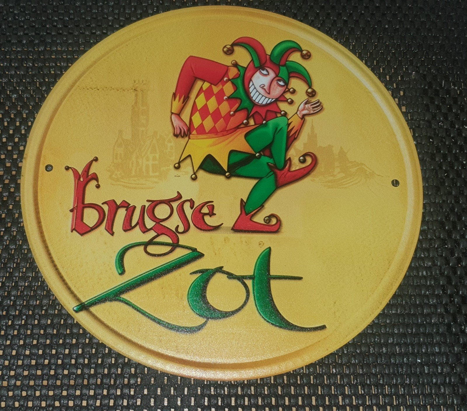 Wandbord brugse zot, Verzamelen, Ophalen of Verzenden, Nieuw, Reclamebord, Plaat of Schild, Overige merken