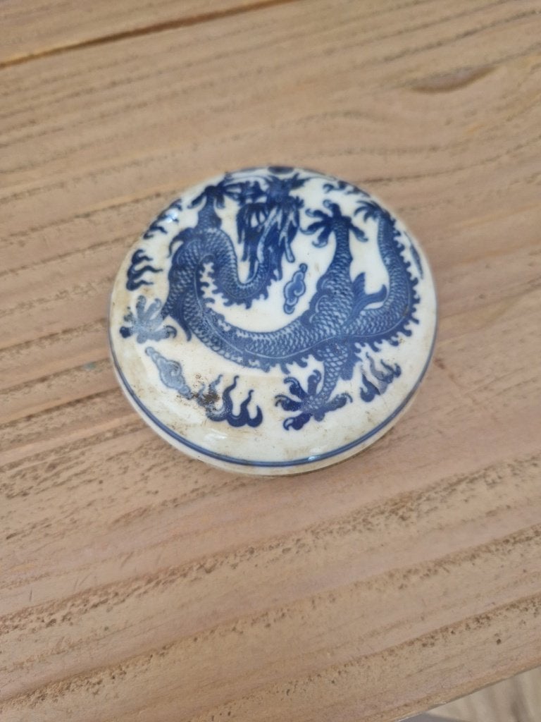 Oud porseleinen potje, Ophalen of Verzenden
