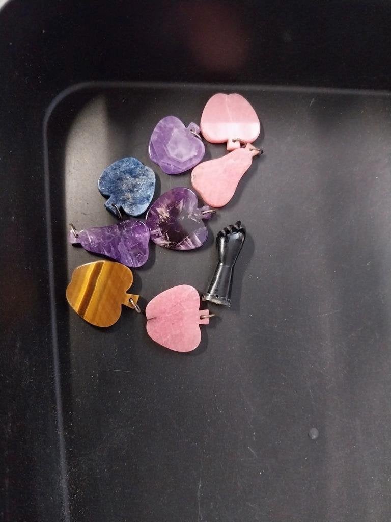 Mix lot edelsteen ornamenten, Sieraden, Tassen en Uiterlijk, Edelstenen, Ophalen of Verzenden, Zo goed als nieuw