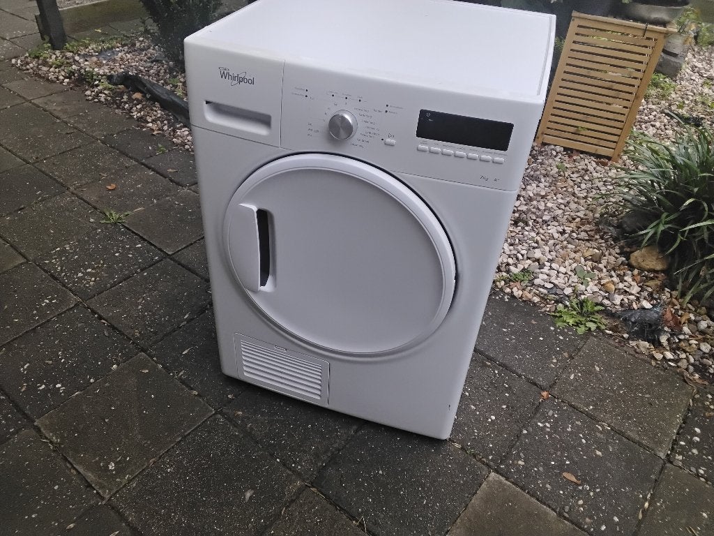Whirlpool warmtepompdroger... 7 kg A+ wihirpool wasdroger ., Ophalen, 6 tot 8 kg, Gebruikt, Voorlader