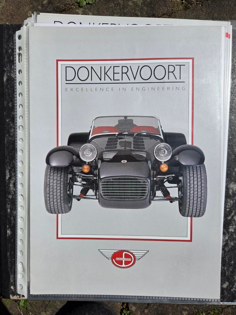 Donkervoort D8 persmateriaal, 1993, Ophalen of Verzenden, Zo goed als nieuw