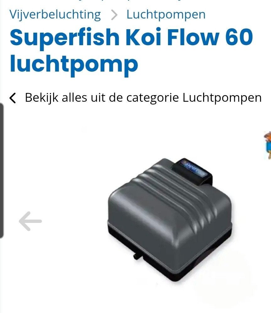 Te koop z.g.a.n luchtpomp, Ophalen of Verzenden