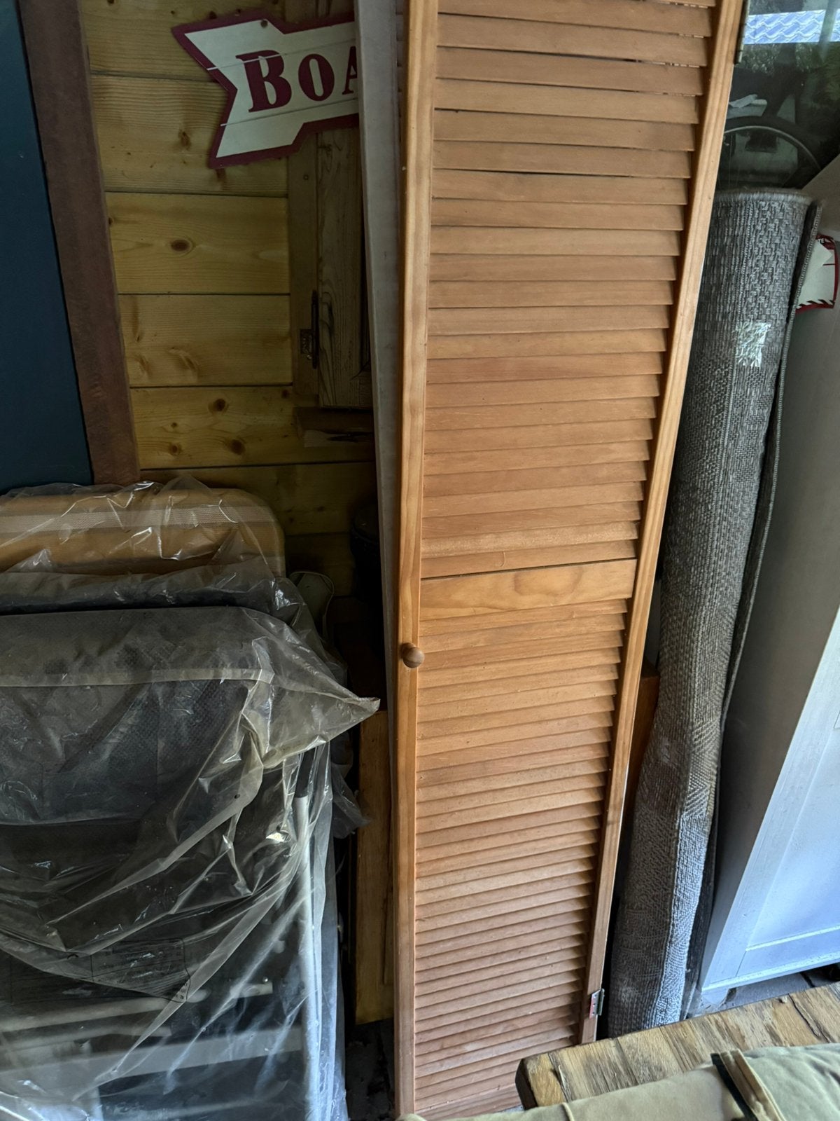 Louvre deur scherm jout 38x192, Huis en Inrichting, Ophalen, Zo goed als nieuw