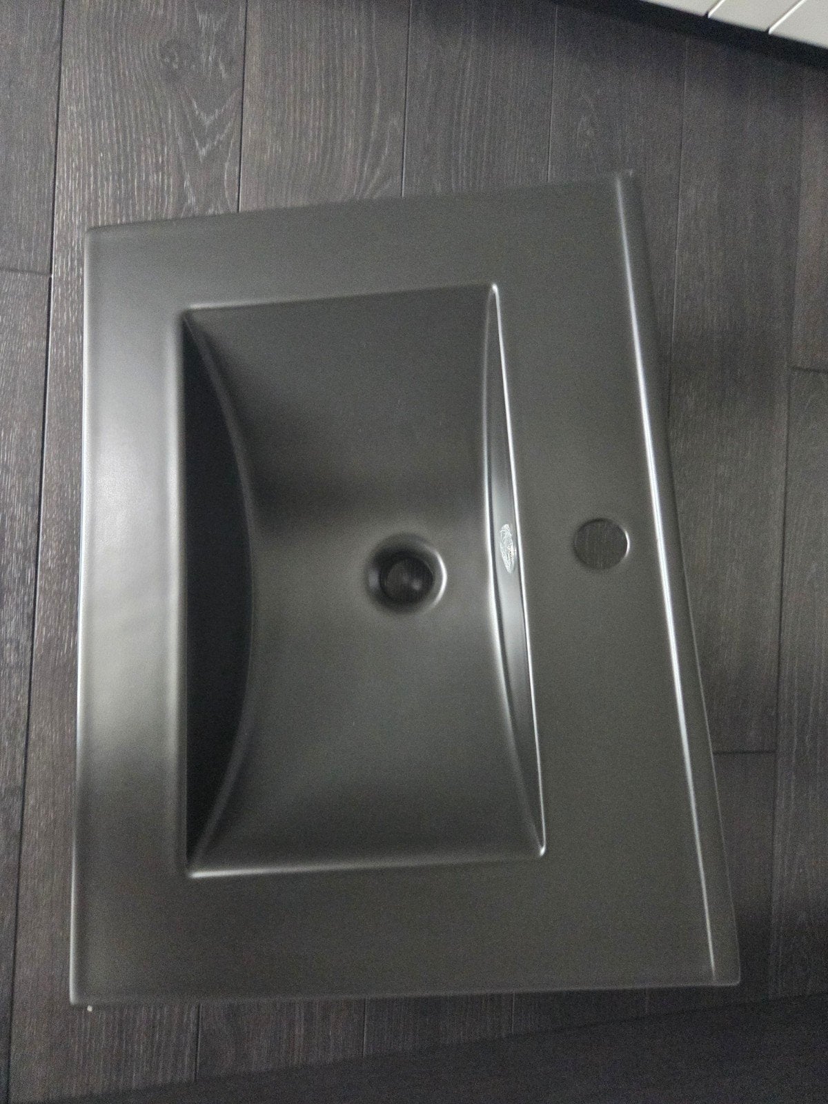 Inbouwwastafel zwart nieuw 60cm, Ophalen, Overige typen, Nieuw, 50 tot 100 cm