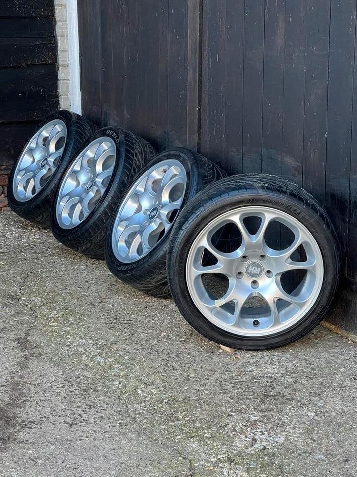 5x112 245/40R18 golf Caddy Audi dunlop zomer set et 55 8,5J, Niet ingevuld, 18 inch, Banden en Velgen, Niet ingevuld