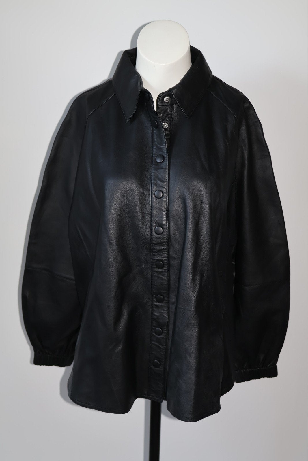 Nieuw IBANA leer blouse zwart maat 36 / S, Nieuw, Ophalen of Verzenden, Ibana.nl, Jasje