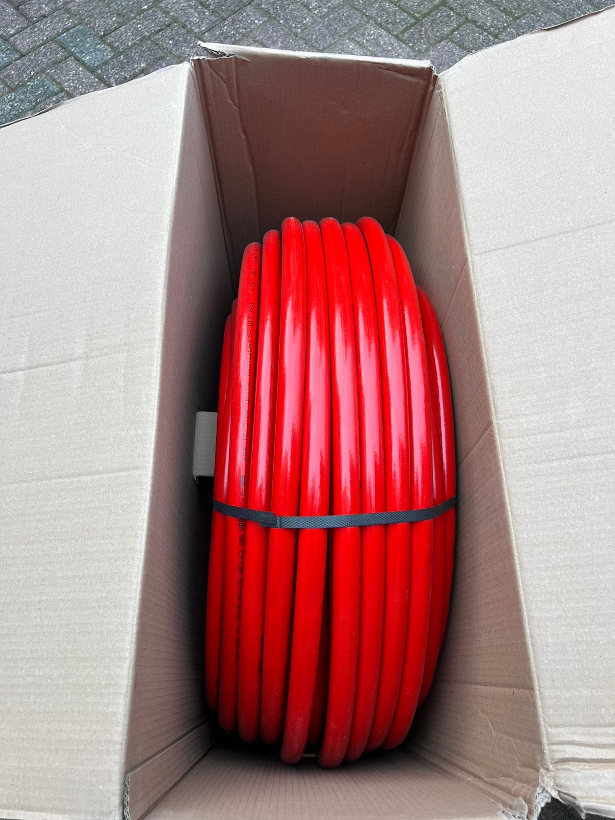Uponor Uni Pipe PLUS 16x2,0 rood geïsoleerd 100m NIEUW, Ophalen, Minder dan 30 cm, Overige typen, Minder dan 60 cm