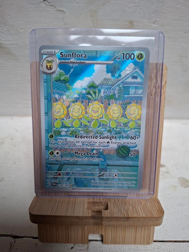 Sunflora 169/167 - Pokémon Kaart, Ophalen of Verzenden, Zo goed als nieuw, Losse kaart, Foil