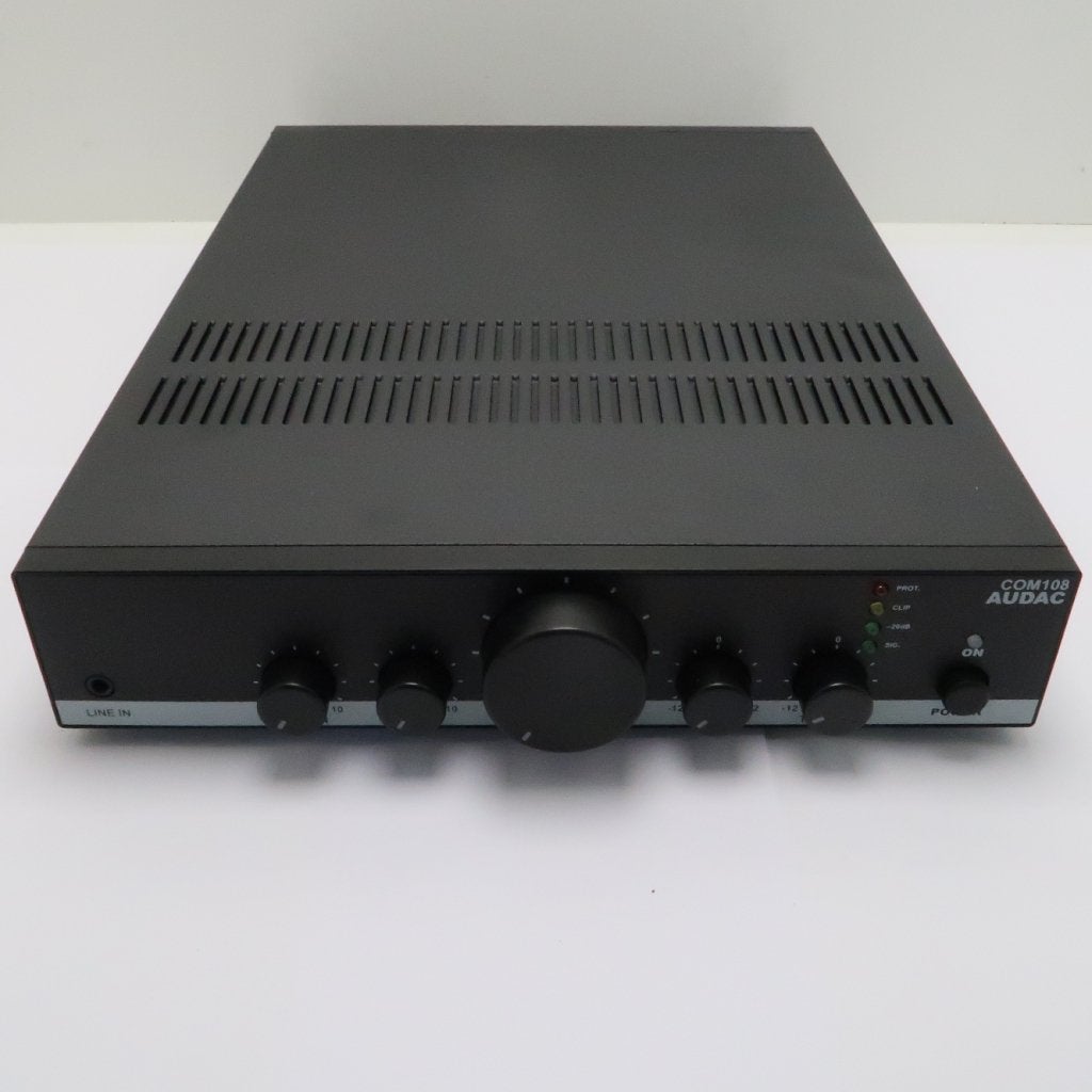 Audac COM108 100V-versterker 80W | in Nieuwstaat, Flex Ltd., Zo goed als nieuw, https://flex.com/contact-us, Nobelstraat 10, 5807 GA Oostrum LB, Limburg, Nederland