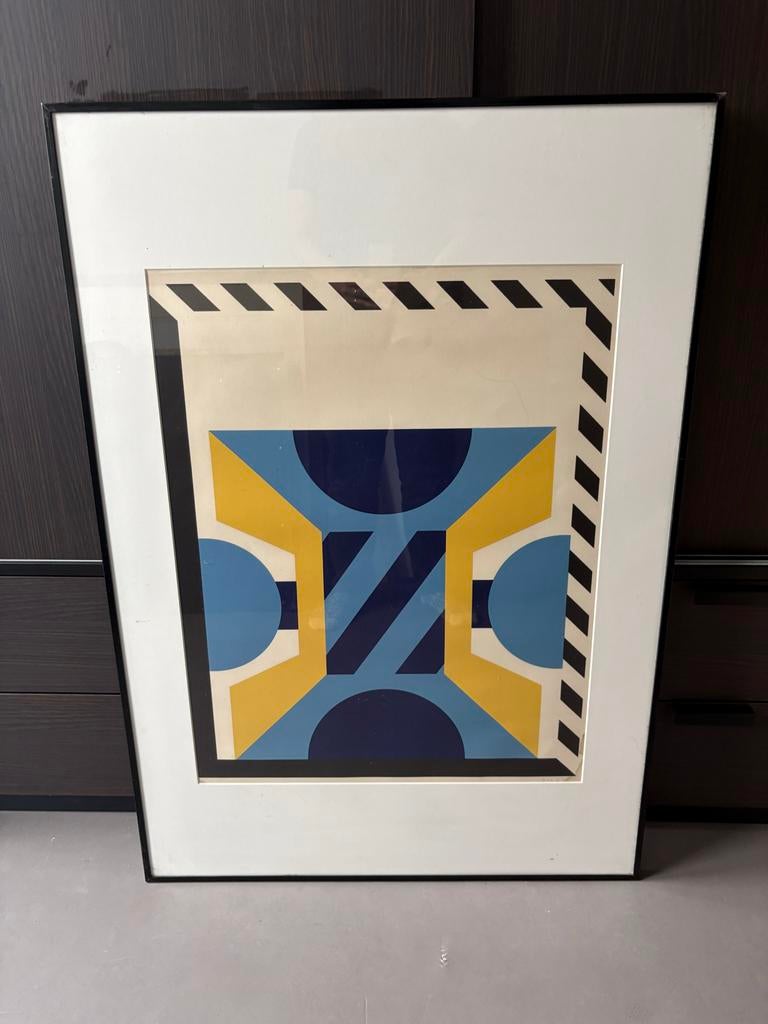 Kumi Sugaï - "Signal A" - Gelimiteerde Lithografie 1974, Ophalen