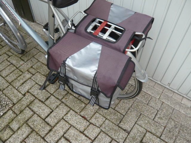 stevige /ruime FAST Rider dubbele fietstassen, Fietsen en Brommers, Fietsaccessoires | Fietstassen, Ophalen, Gebruikt, FastRider