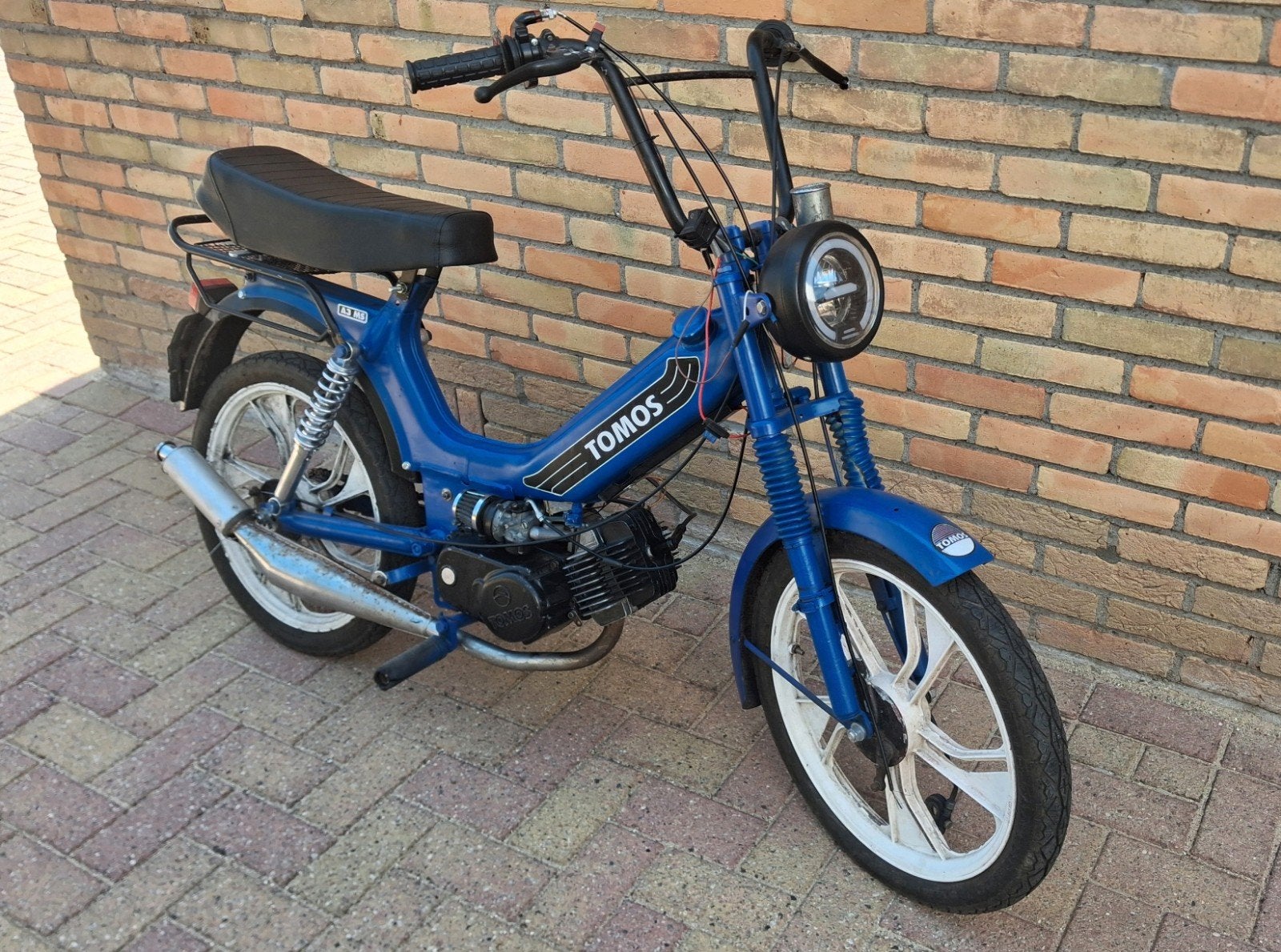 Tomos A35 nette staat gereviseerd blok geel kenteken, Ophalen, 65 cc, Zo goed als nieuw, 2 versnellingen