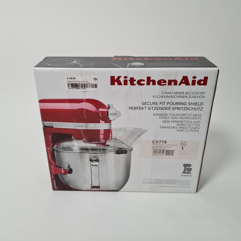 KitchenAid Schenkschild voor Mixer 6.6L en 6.9L | Nieuw, 4 liter of meer, Ophalen of Verzenden, Nieuw, 3 snelheden of meer