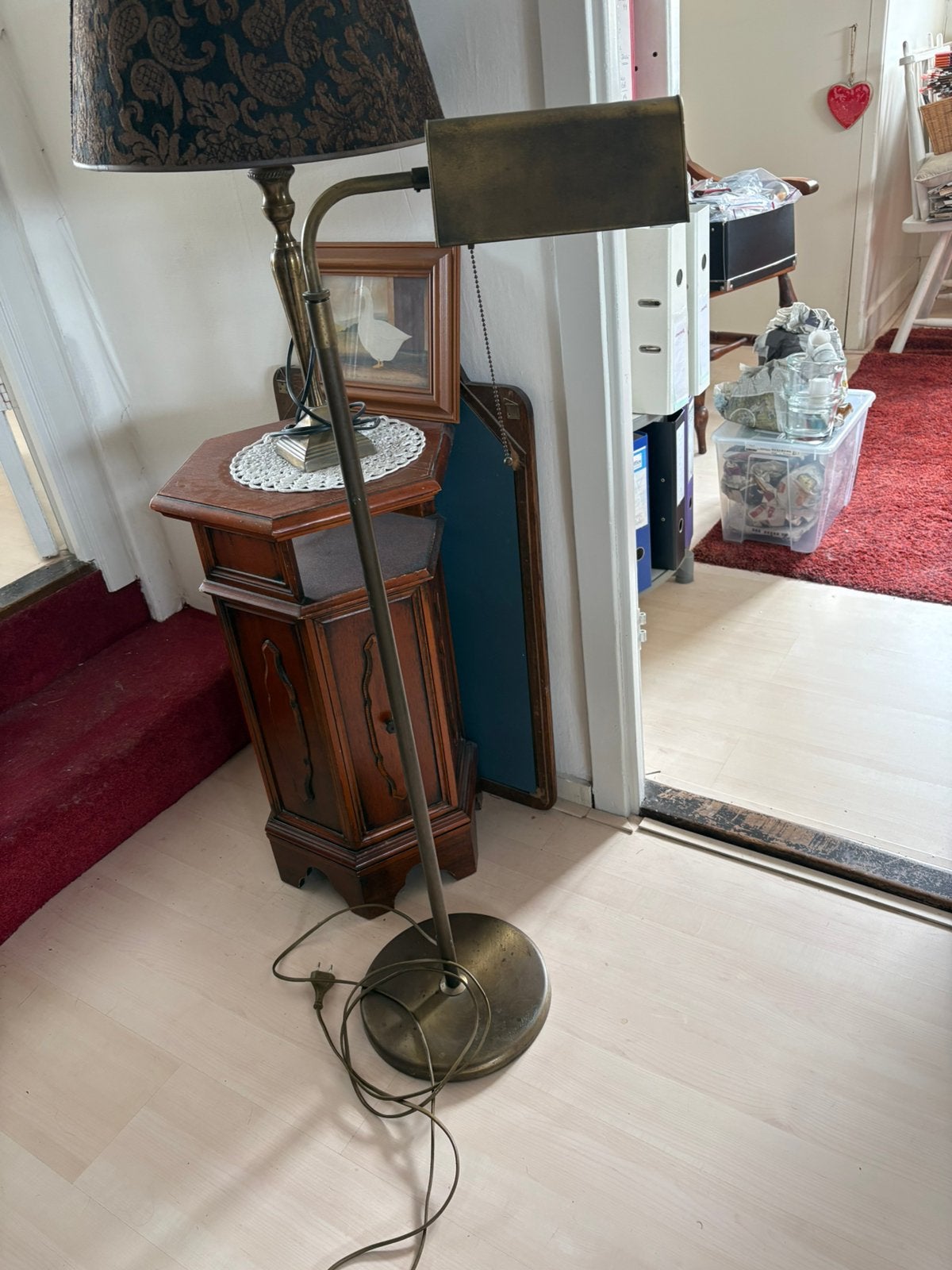 Staande lamp koper kleurig, Ophalen