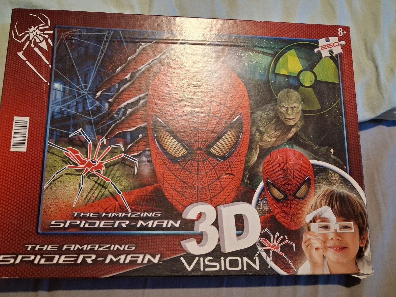 The Amazing Spider-Man 3D Vision Puzzel 250 stukjes, Ophalen, Minder dan 500 stukjes, Gebruikt, Legpuzzel