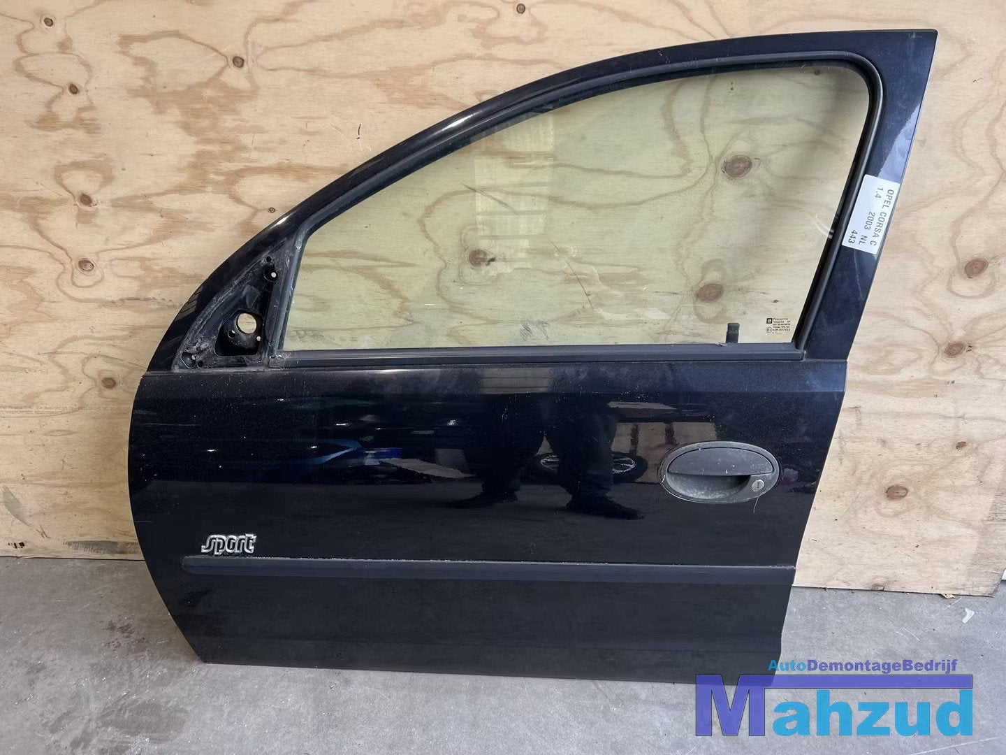 OPEL CORSA C zwart Links voor deur portier deur 2000-2005, Auto-onderdelen, Gebruikt, Deur, Opel Automobile GmbH, Ophalen of Verzenden