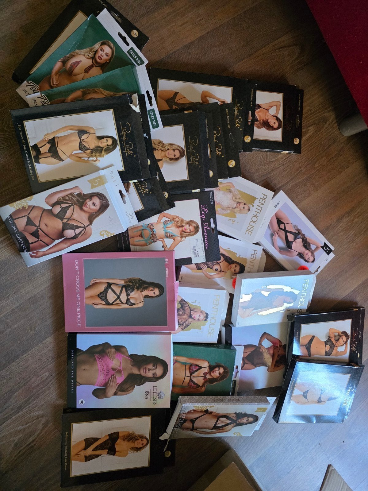 partij lingerie nieuw 30 stuks, Kleding | Dames, Verzenden, Zwart, String