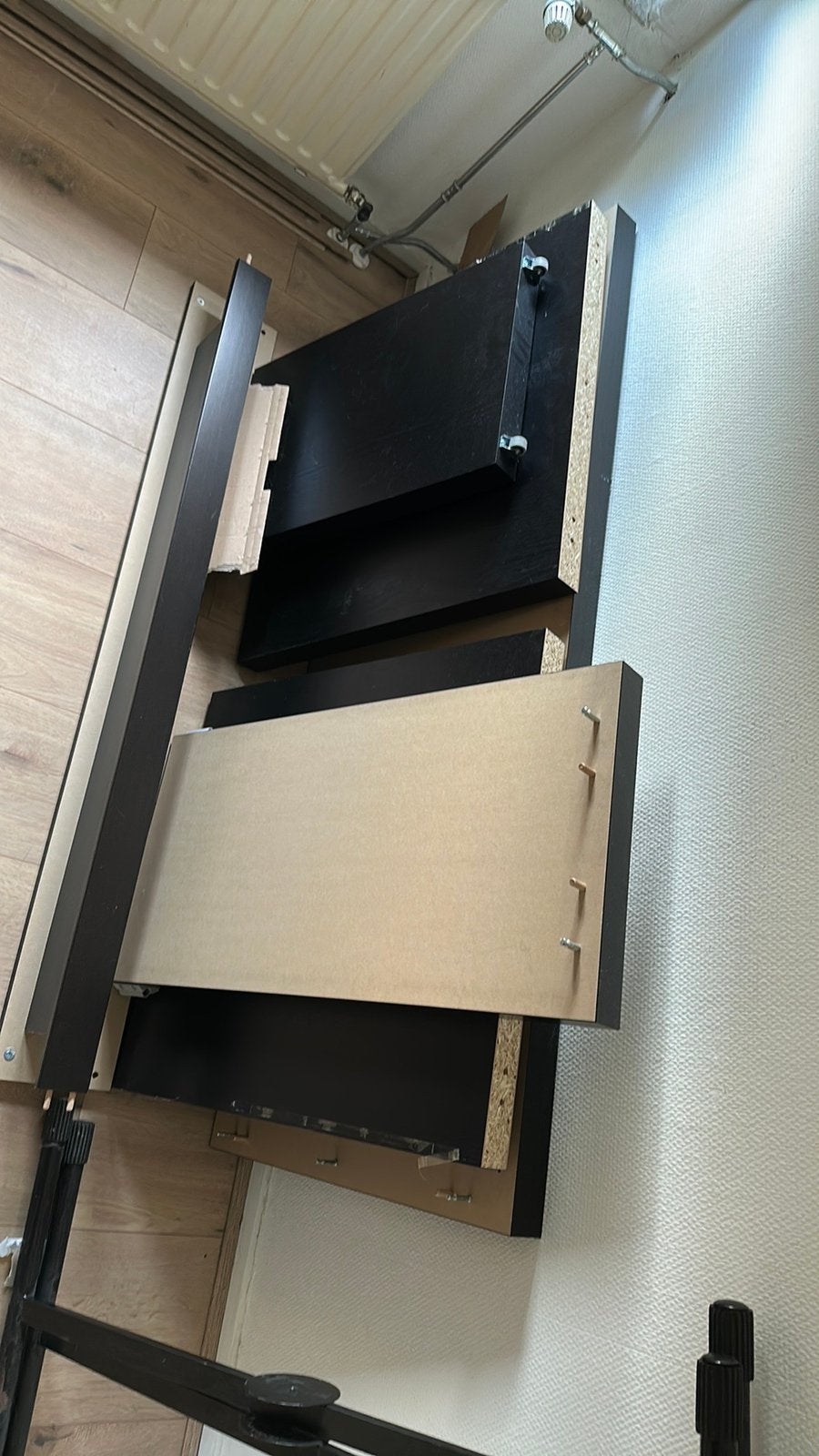 IKEA MALM bureau, zwart, Ophalen, Zwart, Gebruikt, 65 cm