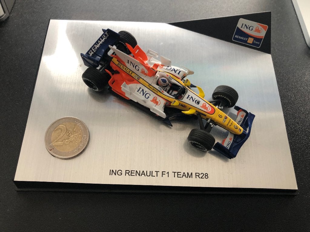 modelauto = ING Renault F1 TEAM R28, Ophalen of Verzenden, Zo goed als nieuw, Auto, Overige merken