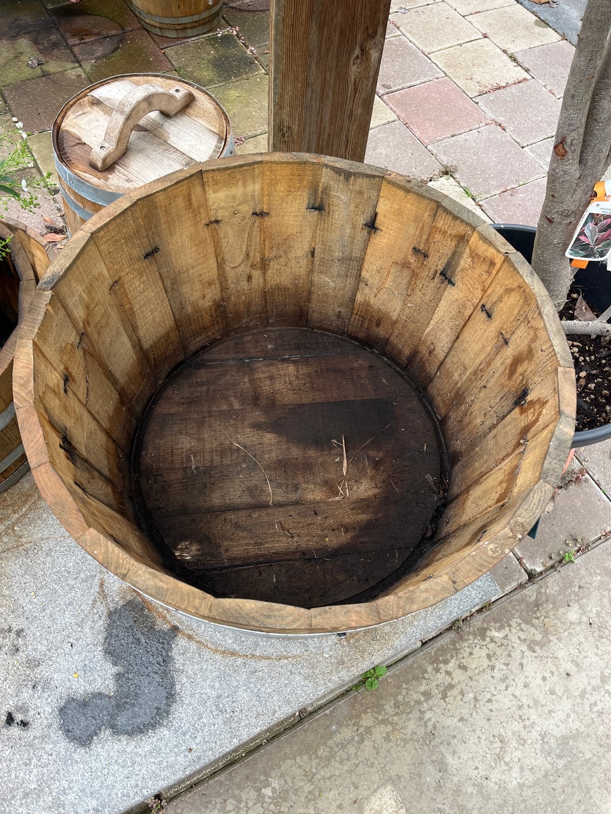 Houten Kuip Dark Oil - Diverse Maten, Rond, Nieuw, Ophalen of Verzenden, Binnen