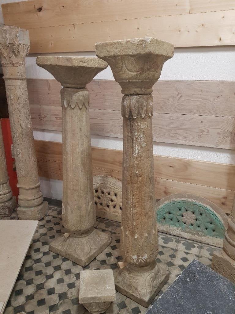 ANTIEKE PILAREN 18E-EEUWSE ZUILEN 161 CM HOOG, Ophalen of Verzenden