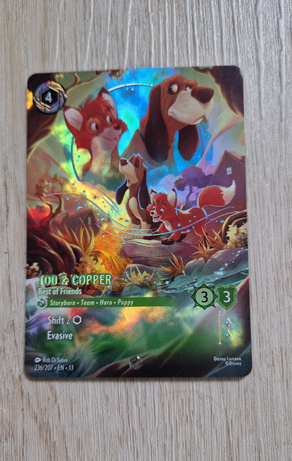 Todd & Copper enchanted attack of the vine, Ophalen of Verzenden, Nieuw, Losse kaart, Foil