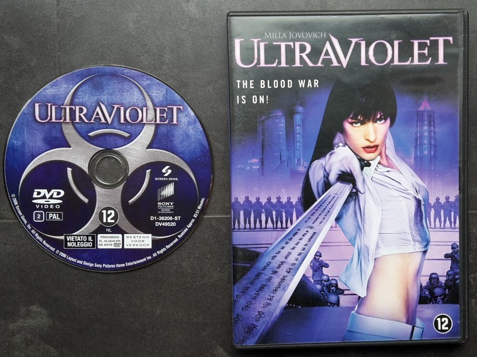 DVD - Ultraviolet - Actie Film Milla Jovovich, Engels, Vanaf 16 jaar, Nederlands, Actie